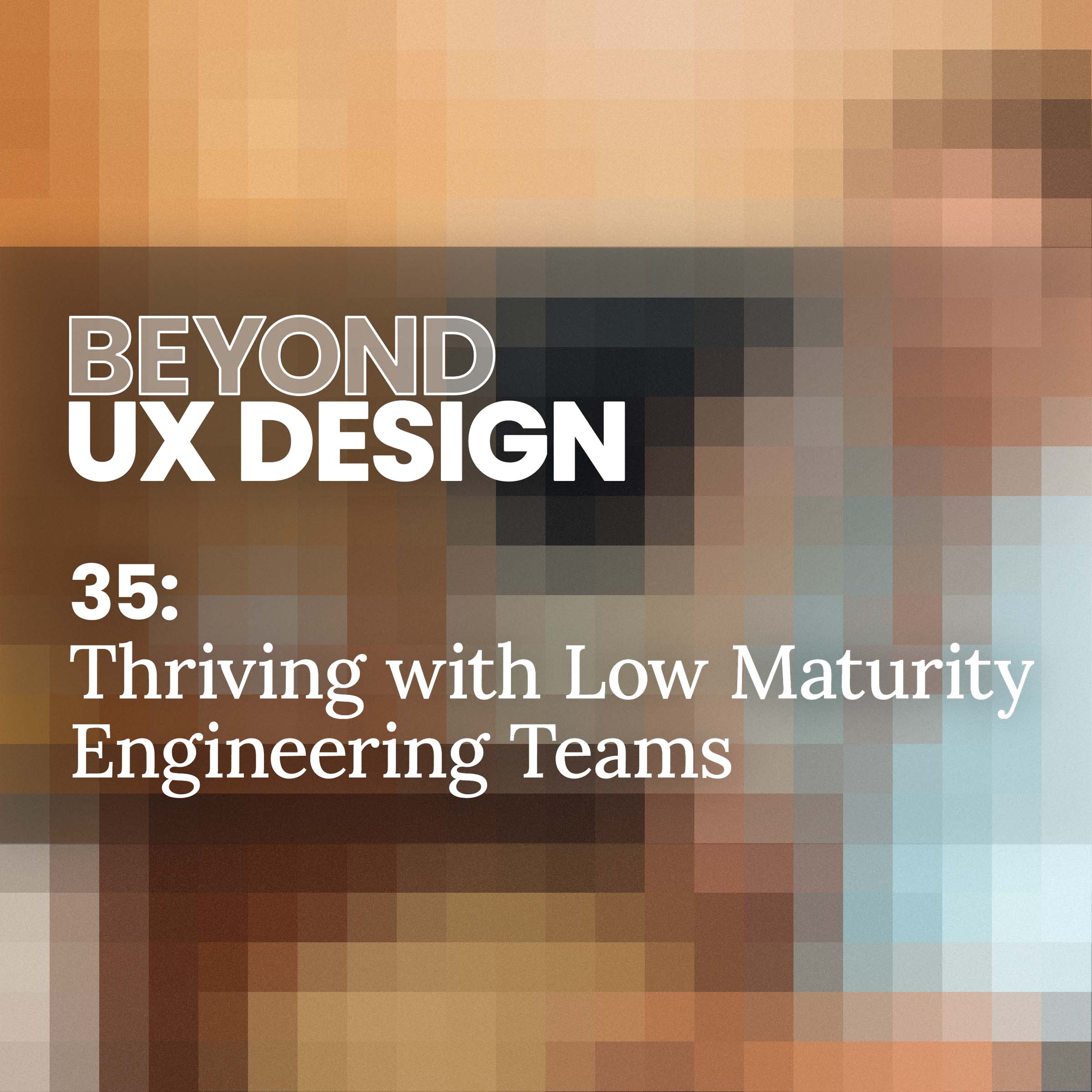 cover of episode 35. Building Bridges: Thriving with Low Maturity Engineering Teams